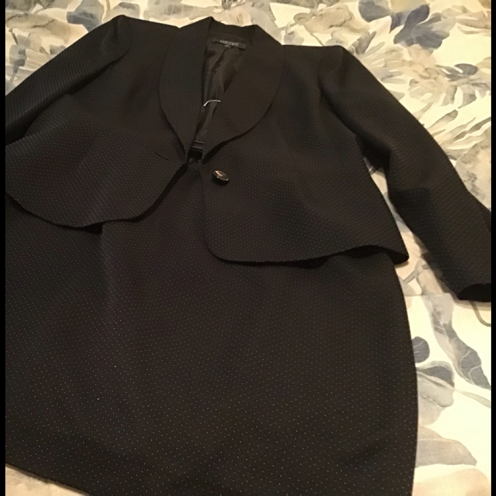 Kasper black suit